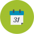 Scheduled shredding service icon