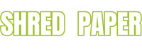 Shred Paper logo white